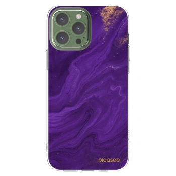 Picasee átlátszó szilikon tok az alábbi mobiltelefonokra Apple iPhone 13 Pro Max - Purple