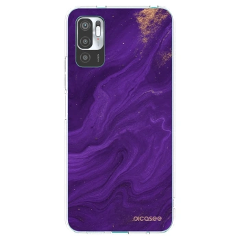 Picasee átlátszó szilikon tok az alábbi mobiltelefonokra Xiaomi Redmi Note 10 5G - Purple