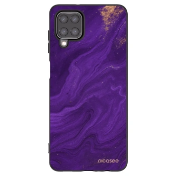 Picasee fekete szilikon tok az alábbi mobiltelefonokra Samsung Galaxy M12 M127F - Purple