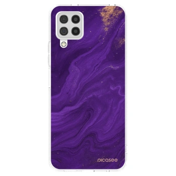 Picasee átlátszó szilikon tok az alábbi mobiltelefonokra Samsung Galaxy A22 A225F 4G - Purple