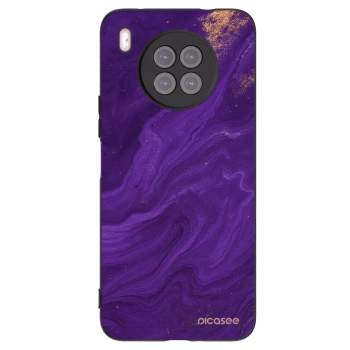 Picasee fekete szilikon tok az alábbi mobiltelefonokra Huawei Nova 8i - Purple