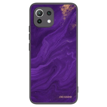 Picasee fekete szilikon tok az alábbi mobiltelefonokra Xiaomi 11 Lite 5G NE - Purple