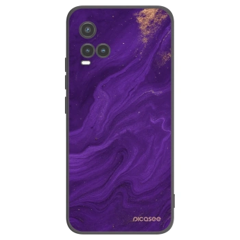Picasee fekete szilikon tok az alábbi mobiltelefonokra Vivo Y33s - Purple