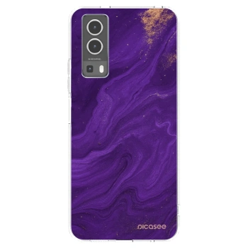 Picasee átlátszó szilikon tok az alábbi mobiltelefonokra Vivo Y72 5G - Purple