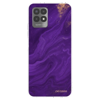 Picasee átlátszó szilikon tok az alábbi mobiltelefonokra Realme 8i - Purple