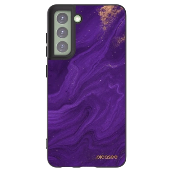 Picasee fekete szilikon tok az alábbi mobiltelefonokra Samsung Galaxy S21 FE 5G - Purple