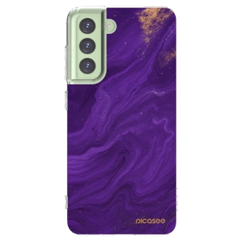 Picasee átlátszó szilikon tok az alábbi mobiltelefonokra Samsung Galaxy S21 FE 5G - Purple