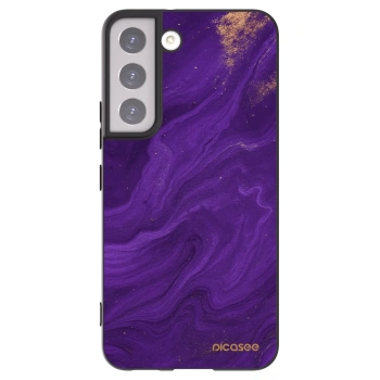 Picasee fekete szilikon tok az alábbi mobiltelefonokra Samsung Galaxy S22 5G - Purple