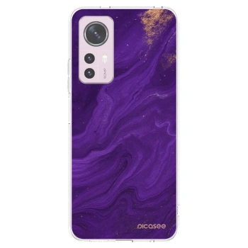 Picasee átlátszó szilikon tok az alábbi mobiltelefonokra Xiaomi 12 - Purple