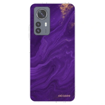 Picasee átlátszó szilikon tok az alábbi mobiltelefonokra Xiaomi 12 Pro - Purple