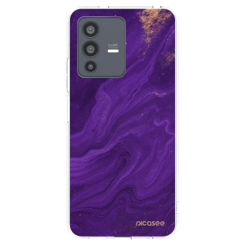 Picasee átlátszó szilikon tok az alábbi mobiltelefonokra Vivo V23 5G - Purple