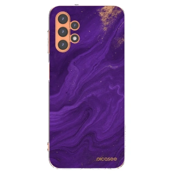 Picasee átlátszó szilikon tok az alábbi mobiltelefonokra Samsung Galaxy A13 4G A135 - Purple
