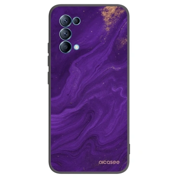 Picasee fekete szilikon tok az alábbi mobiltelefonokra OPPO Reno 5 5G - Purple