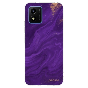 Picasee átlátszó szilikon tok az alábbi mobiltelefonokra Vivo Y01 - Purple