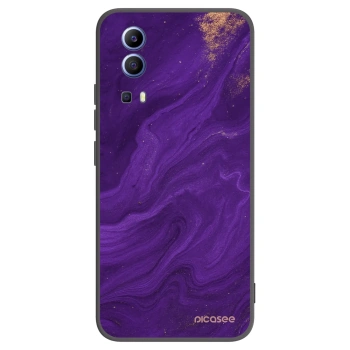 Picasee fekete szilikon tok az alábbi mobiltelefonokra Vivo Y52 5G - Purple