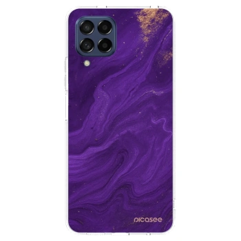 Picasee átlátszó szilikon tok az alábbi mobiltelefonokra Samsung Galaxy M53 5G - Purple