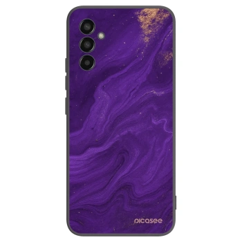 Picasee fekete szilikon tok az alábbi mobiltelefonokra Samsung Galaxy M13 M135F - Purple