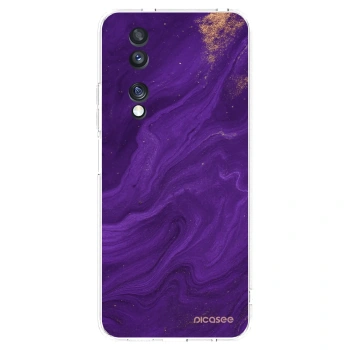 Picasee átlátszó szilikon tok az alábbi mobiltelefonokra Honor 70 - Purple
