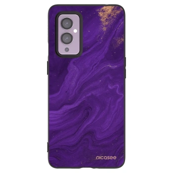 Picasee fekete szilikon tok az alábbi mobiltelefonokra OnePlus 9 - Purple