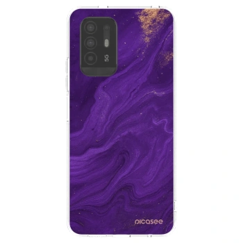 Picasee átlátszó szilikon tok az alábbi mobiltelefonokra OPPO A94 5G - Purple