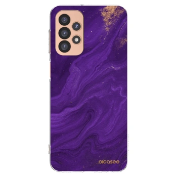 Picasee átlátszó szilikon tok az alábbi mobiltelefonokra Samsung Galaxy A23 A236B 5G - Purple