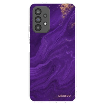 Picasee átlátszó szilikon tok az alábbi mobiltelefonokra Samsung Galaxy A73 5G - Purple
