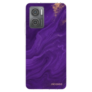 Picasee átlátszó szilikon tok az alábbi mobiltelefonokra Xiaomi Redmi 10 5G - Purple