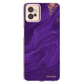 Picasee átlátszó szilikon tok az alábbi mobiltelefonokra Motorola Moto G32 - Purple