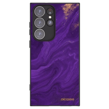 Picasee fekete szilikon tok az alábbi mobiltelefonokra Samsung Galaxy S23 Ultra 5G - Purple