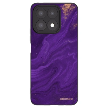 Picasee fekete szilikon tok az alábbi mobiltelefonokra Honor X8a - Purple