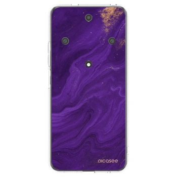 Picasee átlátszó szilikon tok az alábbi mobiltelefonokra Honor Magic5 Lite 5G - Purple