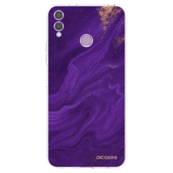 Picasee átlátszó szilikon tok az alábbi mobiltelefonokra Honor 8X - Purple