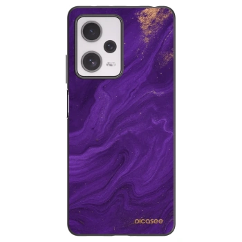 Picasee fekete szilikon tok az alábbi mobiltelefonokra Xiaomi Redmi Note 12 Pro+ 5G - Purple