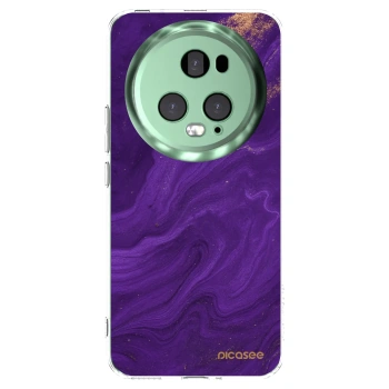 Picasee átlátszó szilikon tok az alábbi mobiltelefonokra Honor Magic5 Pro - Purple