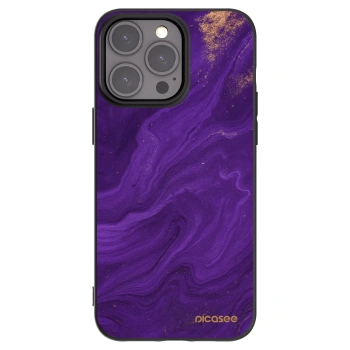 Picasee fekete szilikon tok az alábbi mobiltelefonokra Apple iPhone 15 Pro Max - Purple