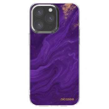 Picasee átlátszó szilikon tok az alábbi mobiltelefonokra Apple iPhone 15 Pro Max - Purple
