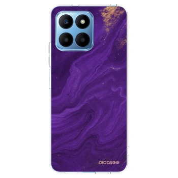 Picasee átlátszó szilikon tok az alábbi mobiltelefonokra Honor 70 Lite - Purple