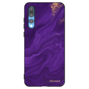 Picasee fekete szilikon tok az alábbi mobiltelefonokra Huawei P20 Pro - Purple