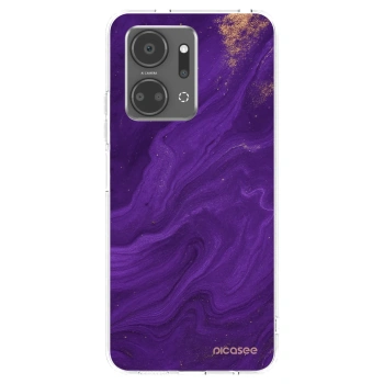 Picasee átlátszó szilikon tok az alábbi mobiltelefonokra Honor X7a - Purple