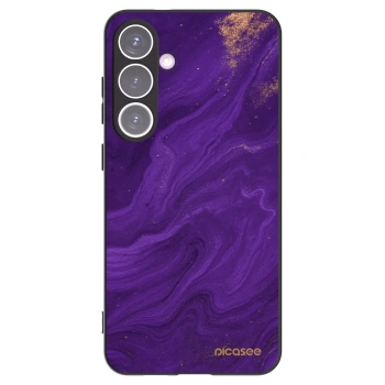 Picasee fekete szilikon tok az alábbi mobiltelefonokra Samsung Galaxy S24+ S926B 5G - Purple