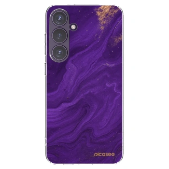 Picasee átlátszó szilikon tok az alábbi mobiltelefonokra Samsung Galaxy S24+ S926B 5G - Purple