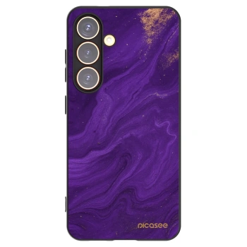 Picasee fekete szilikon tok az alábbi mobiltelefonokra Samsung Galaxy S24 S921B 5G - Purple