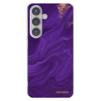 Picasee átlátszó szilikon tok az alábbi mobiltelefonokra Samsung Galaxy S24 S921B 5G - Purple