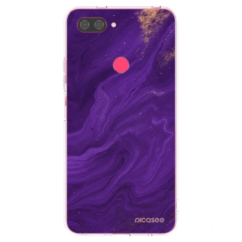 Picasee átlátszó szilikon tok az alábbi mobiltelefonokra Xiaomi Mi 8 Lite - Purple
