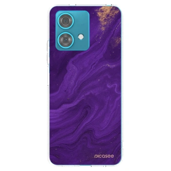 Picasee átlátszó szilikon tok az alábbi mobiltelefonokra Motorola Edge 40 Neo - Purple