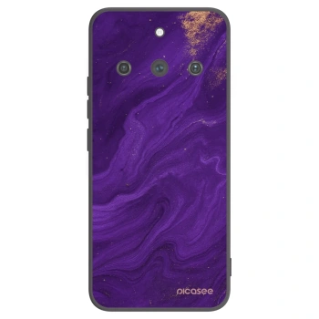 Picasee fekete szilikon tok az alábbi mobiltelefonokra Realme 11 Pro+ - Purple