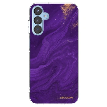 Picasee átlátszó szilikon tok az alábbi mobiltelefonokra Samsung Galaxy A15 A156B 5G - Purple