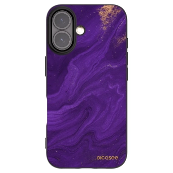 Picasee fekete szilikon tok az alábbi mobiltelefonokra Apple iPhone 16 - Purple