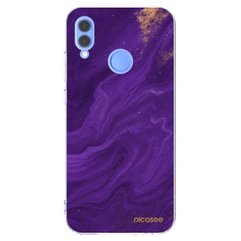 Picasee átlátszó szilikon tok az alábbi mobiltelefonokra Huawei P Smart 2019 - Purple