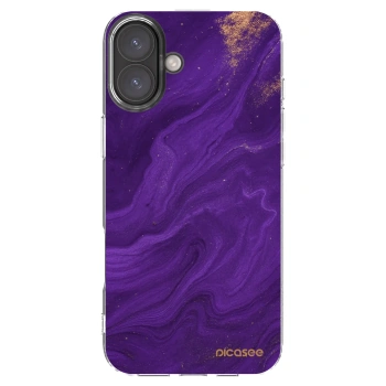 Picasee átlátszó szilikon tok az alábbi mobiltelefonokra Apple iPhone 16 Plus - Purple